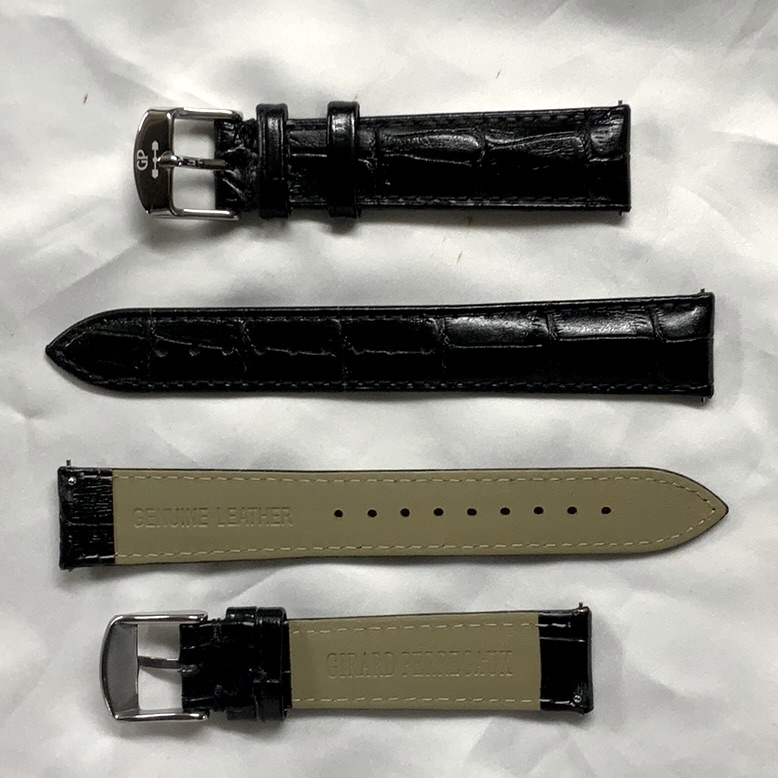 Black Leather Watch Strap